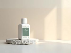 Square Skincare Cosmetic Bottle Mockup high-quality product showcase image - Quickgpl