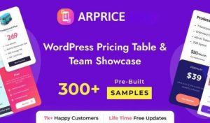 ARPrice - WordPress Pricing Table Plugin