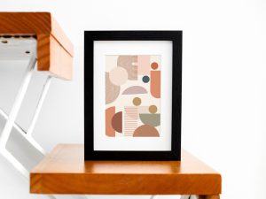 Frame On Wooden Stair
