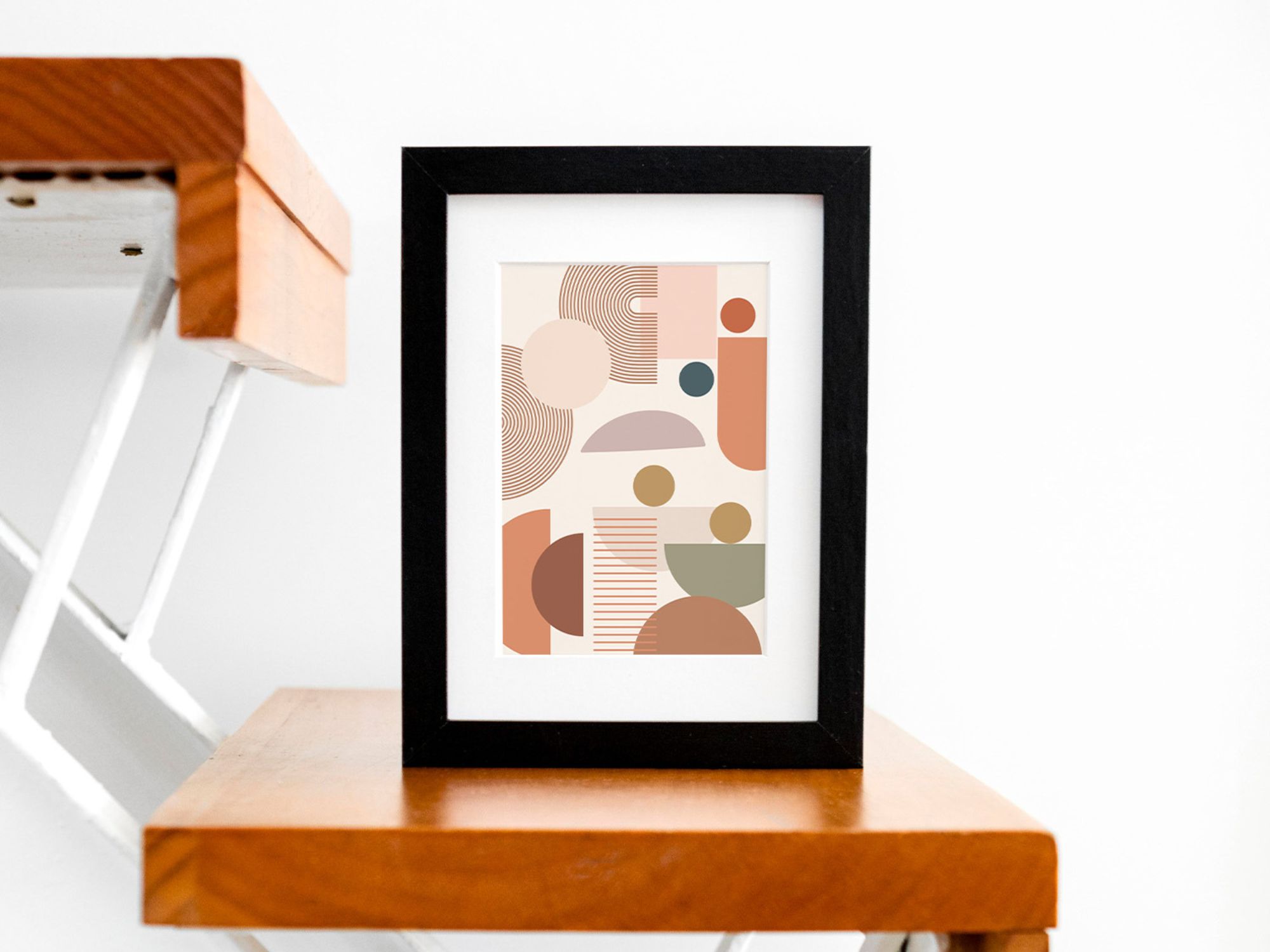 Frame On Wooden Stair