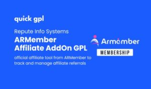 ARMember Affiliate AddOn – 100% original GPL WordPress plugin for membership affiliate tracking - QuickGPL