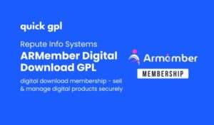 ARMember Digital Download – 100% original GPL WordPress plugin for digital products - QuickGPL