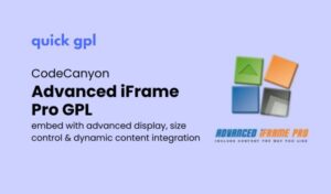 Advanced iFrame Pro – 100% original GPL WordPress plugin for iframe embedding - Quickgpl