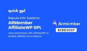 ARMember AffiliateWP Addon – affiliate tracking for ARMember with 100% original GPL plugin - QuickGPL