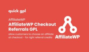 AffiliateWP Checkout Referrals – 100% original GPL WordPress plugin for affiliate selection at checkout - QuickGPL