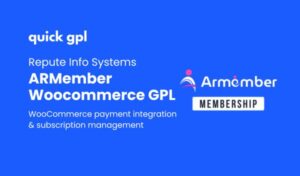 ARMember WooCommerce – 100% original GPL WordPress plugin for membership and WooCommerce integration | QuickGPL