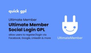 Ultimate Member Social Login – 100% original GPL WordPress plugin for social registration - QuickGPL