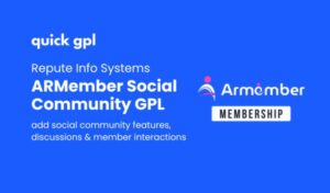 ARMember Social Community Addon – 100% original GPL WordPress plugin for social features, get from QuickGPL
