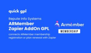 arMember Zapier Addon – 100% original GPL WordPress plugin for membership automation via Zapier - QuickGPL