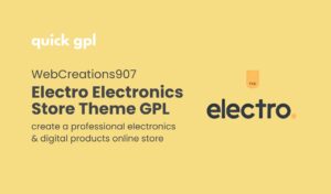 Electro WooCommerce Theme GPL – QuickGPL Download