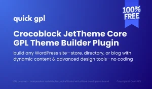 JetThemeCore GPL WordPress Theme Builder Plugin – QuickGPL